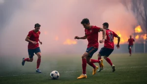 Imagen relacionada con incendios forestales fútbol