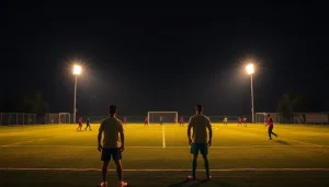 Imagen relacionada con iluminación campo de fútbol San Esteban