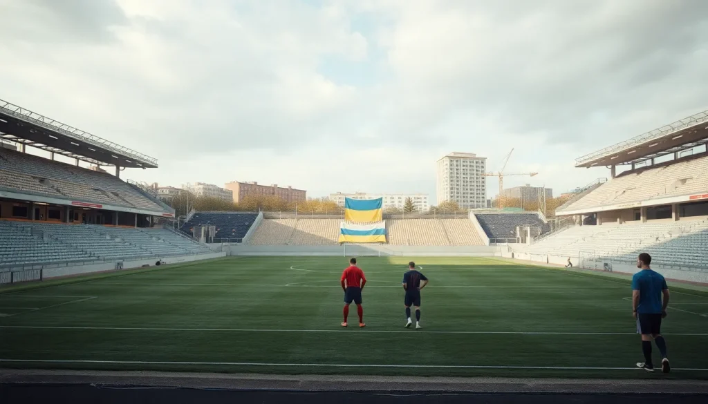 Imagen relacionada con fútbol ucraniano en guerra