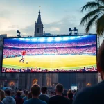 Imagen relacionada con pantalla gigante plaza Colón Mundial 2026