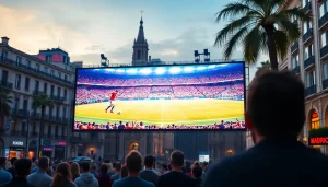 Imagen relacionada con pantalla gigante plaza Colón Mundial 2026