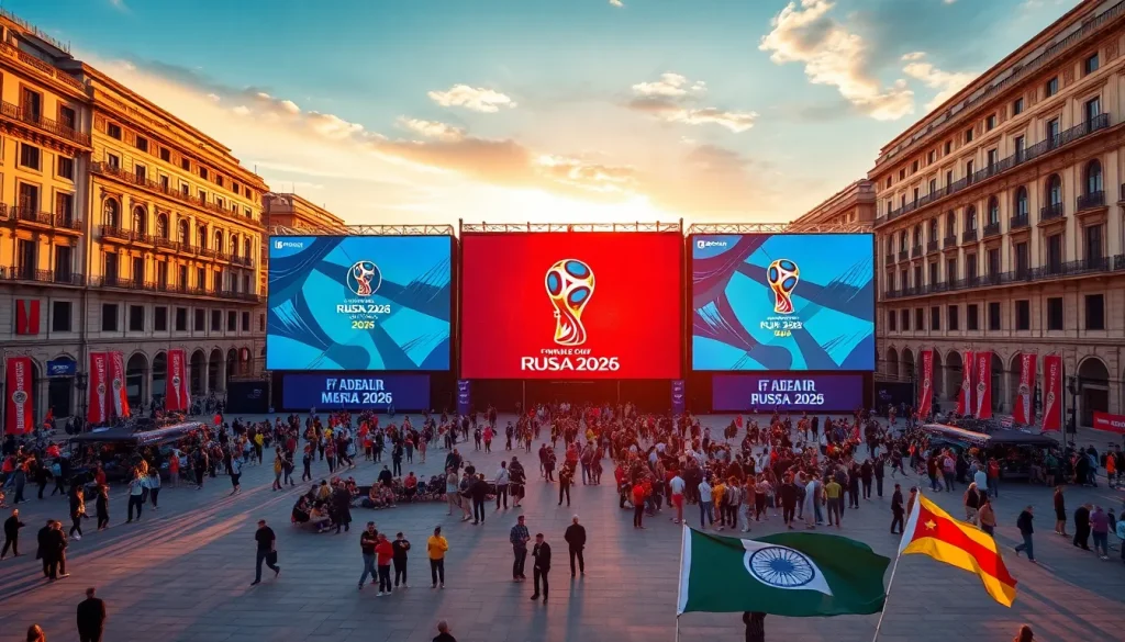 Imagen relacionada con Plaza Colón Mundial 2026 Madrid