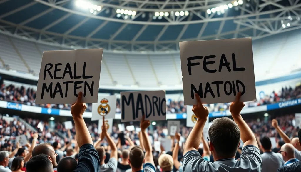 Imagen relacionada con Real Madrid pancartas contra Tebas